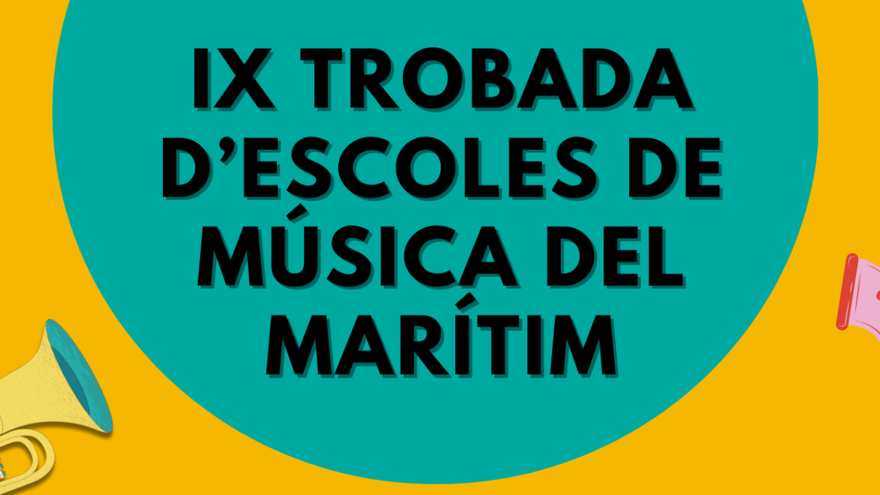 cartel Encuentro de escuelas de música en el Marítimo