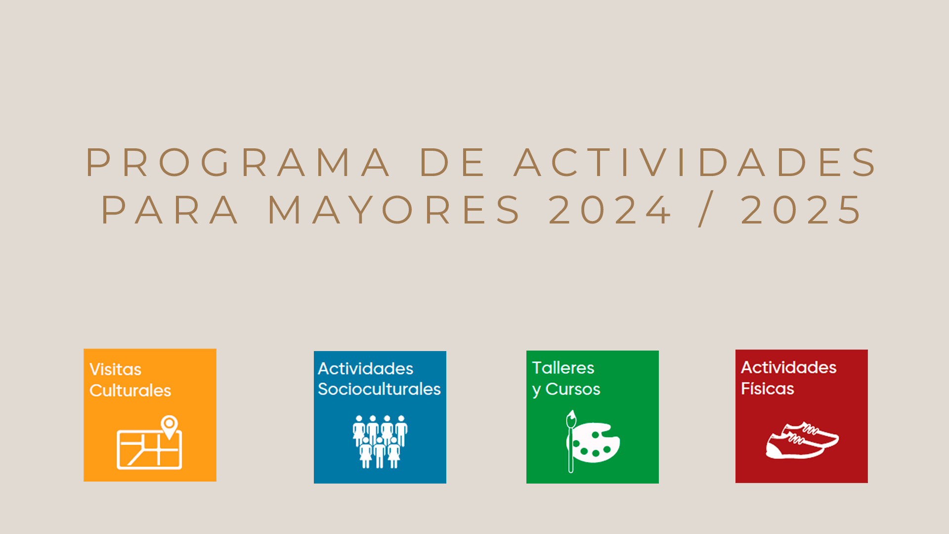Programa de actividades para personas mayores 2024-2025