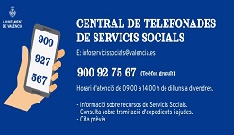 Central de telefonades de Servicis Socials